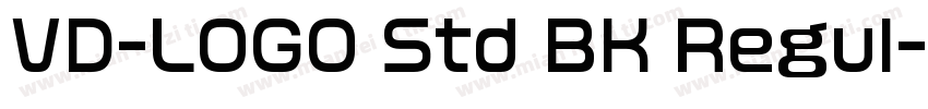 VD-LOGO Std BK Regul字体转换